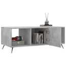 vidaXL betonszürke szerelt fa dohányzóasztal 102 x 50 x 40 cm