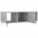 vidaXL betonszürke szerelt fa dohányzóasztal 102 x 50 x 40 cm
