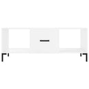 vidaXL magasfényű fehér szerelt fa dohányzóasztal 102 x 50 x 40 cm