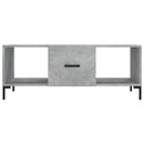 vidaXL betonszürke szerelt fa dohányzóasztal 102 x 50 x 40 cm