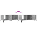 vidaXL betonszürke szerelt fa dohányzóasztal 102 x 50 x 40 cm