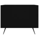 vidaXL fekete szerelt fa dohányzóasztal 50 x 50 x 40 cm