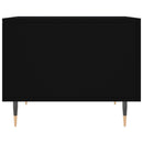 vidaXL fekete szerelt fa dohányzóasztal 50 x 50 x 40 cm