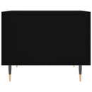 vidaXL 2 db fekete szerelt fa dohányzóasztal 50 x 50 x 40 cm