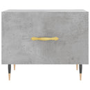 vidaXL 2 db betonszürke szerelt fa dohányzóasztal 50 x 50 x 40 cm