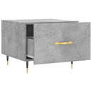 vidaXL 2 db betonszürke szerelt fa dohányzóasztal 50 x 50 x 40 cm