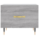 vidaXL 2 db szürke sonoma szerelt fa dohányzóasztal 50 x 50 x 40 cm