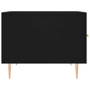 vidaXL 2 db fekete szerelt fa dohányzóasztal 50 x 50 x 40 cm