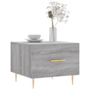 vidaXL 2 db szürke sonoma szerelt fa dohányzóasztal 50 x 50 x 40 cm