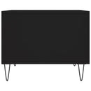 vidaXL 2 db fekete szerelt fa dohányzóasztal 50 x 50 x 40 cm