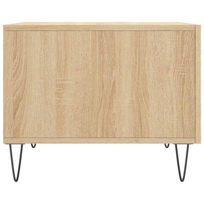 vidaXL sonoma tölgy színű szerelt fa dohányzóasztal 50 x 50 x 40 cm