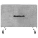 vidaXL 2 db betonszürke szerelt fa dohányzóasztal 50 x 50 x 40 cm