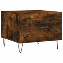 vidaXL 2 db füstös tölgy szerelt fa dohányzóasztal 50 x 50 x 40 cm