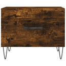 vidaXL 2 db füstös tölgy szerelt fa dohányzóasztal 50 x 50 x 40 cm