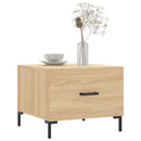 vidaXL 2 db sonoma tölgy szerelt fa dohányzóasztal 50 x 50 x 40 cm