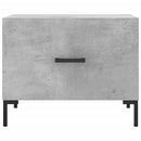 vidaXL 2 db betonszürke szerelt fa dohányzóasztal 50 x 50 x 40 cm