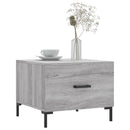 vidaXL 2 db szürke sonoma szerelt fa dohányzóasztal 50 x 50 x 40 cm