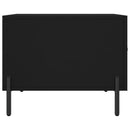 vidaXL 2 db fekete szerelt fa dohányzóasztal 50 x 50 x 40 cm