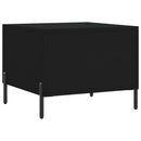 vidaXL 2 db fekete szerelt fa dohányzóasztal 50 x 50 x 40 cm