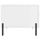 vidaXL magasfényű fehér szerelt fa dohányzóasztal 50 x 50 x 40 cm