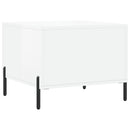 vidaXL 2 db magasfényű fehér szerelt fa dohányzóasztal 50 x 50 x 40 cm