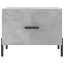 vidaXL 2 db betonszürke szerelt fa dohányzóasztal 50 x 50 x 40 cm