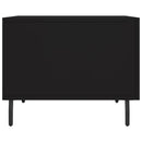 vidaXL fekete szerelt fa dohányzóasztal 50 x 50 x 40 cm