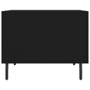 vidaXL 2 db fekete szerelt fa dohányzóasztal 50 x 50 x 40 cm