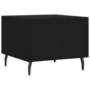 vidaXL 2 db fekete szerelt fa dohányzóasztal 50 x 50 x 40 cm