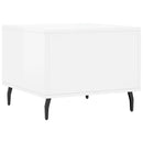 vidaXL 2 db magasfényű fehér szerelt fa dohányzóasztal 50 x 50 x 40 cm