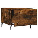 vidaXL 2 db füstös tölgy szerelt fa dohányzóasztal 50 x 50 x 40 cm