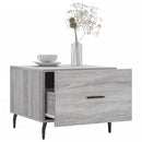vidaXL 2 db szürke sonoma szerelt fa dohányzóasztal 50 x 50 x 40 cm
