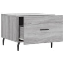 vidaXL 2 db szürke sonoma szerelt fa dohányzóasztal 50 x 50 x 40 cm