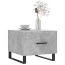 vidaXL 2 db betonszürke szerelt fa dohányzóasztal 50 x 50 x 40 cm
