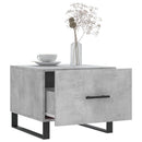 vidaXL 2 db betonszürke szerelt fa dohányzóasztal 50 x 50 x 40 cm