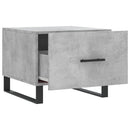 vidaXL 2 db betonszürke szerelt fa dohányzóasztal 50 x 50 x 40 cm