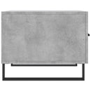 vidaXL 2 db betonszürke szerelt fa dohányzóasztal 50 x 50 x 40 cm