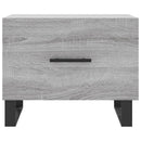 vidaXL 2 db szürke sonoma szerelt fa dohányzóasztal 50 x 50 x 40 cm