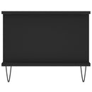 vidaXL fekete szerelt fa dohányzóasztal 90 x 50 x 40 cm