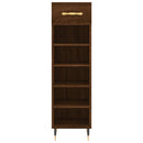 vidaXL barna tölgyszínű szerelt fa cipősszekrény 30 x 35 x 105 cm