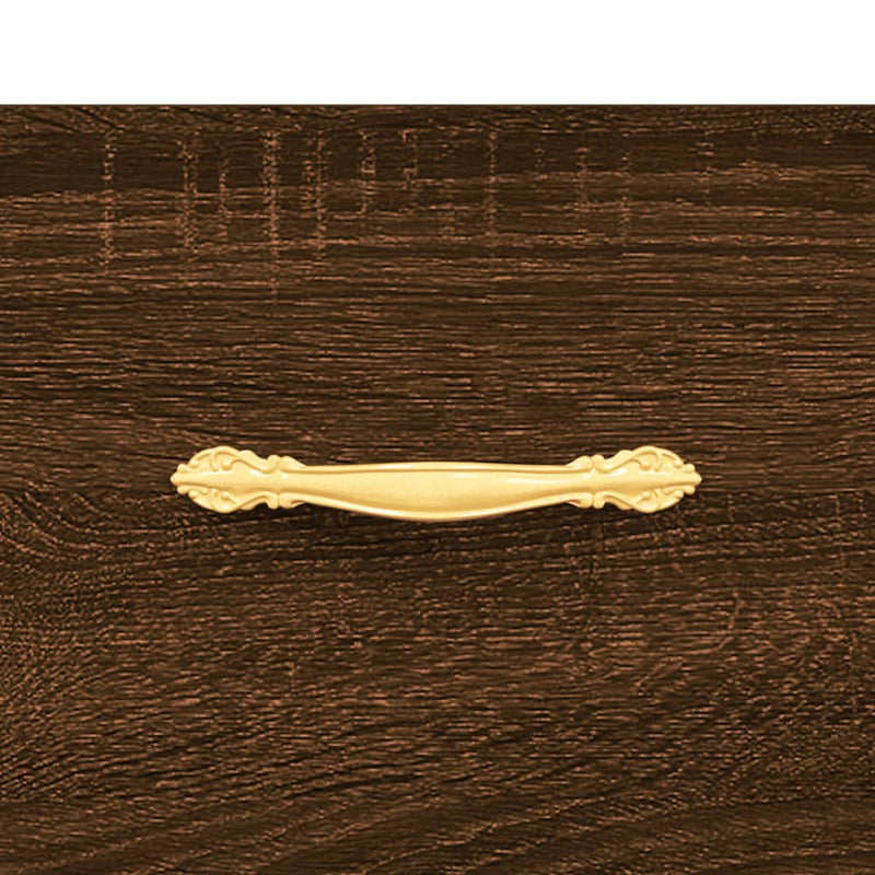 vidaXL barna tölgyszínű szerelt fa cipősszekrény 30 x 35 x 105 cm