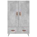 vidaXL betonszürke szerelt fa magasszekrény 69,5 x 31 x 115 cm