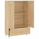 vidaXL sonoma tölgy színű szerelt fa magasszekrény 69,5 x 31 x 115 cm