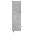 vidaXL betonszürke szerelt fa magasszekrény 69,5 x 31 x 115 cm
