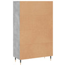 vidaXL betonszürke szerelt fa magasszekrény 69,5 x 31 x 115 cm