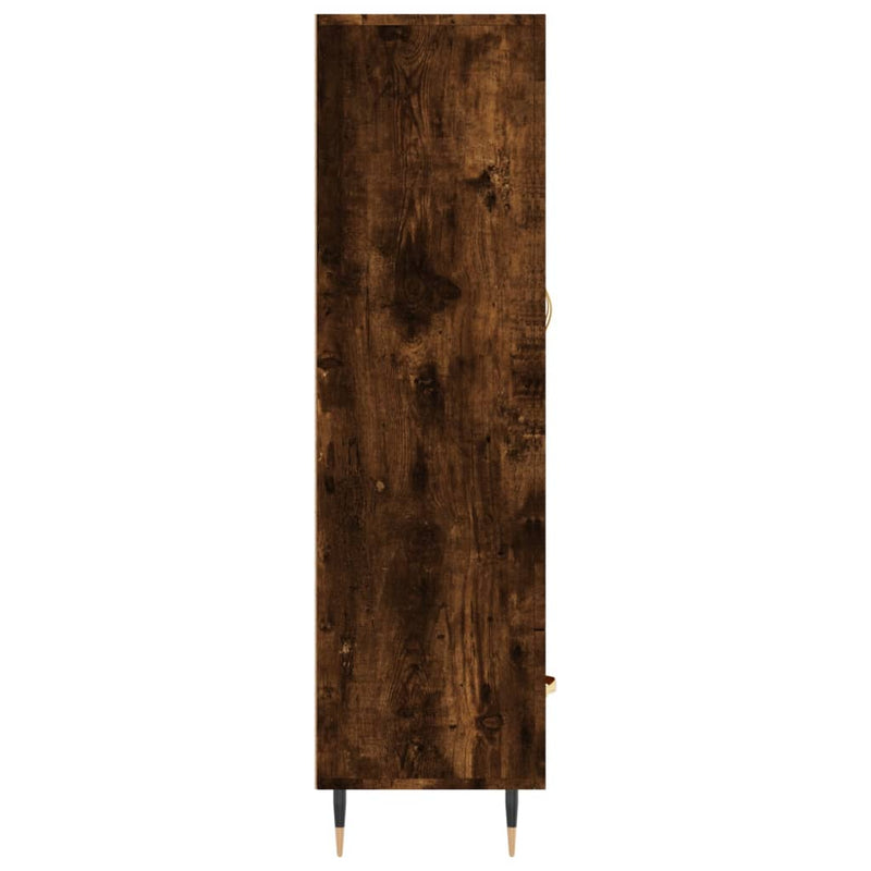 vidaXL füstös tölgy színű szerelt fa magasszekrény 69,5 x 31 x 115 cm