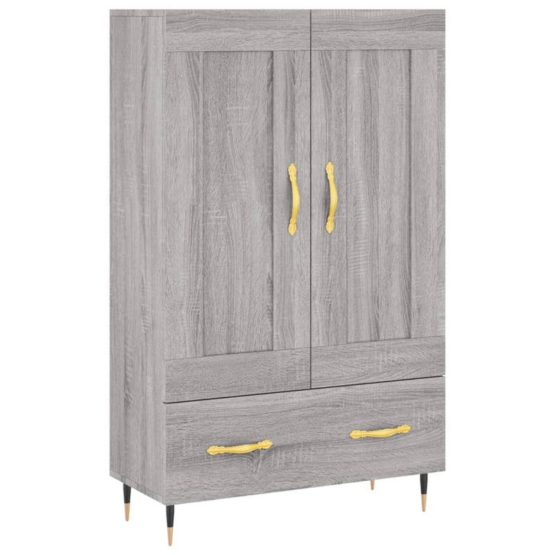 vidaXL szürke sonoma szerelt fa magasszekrény 69,5 x 31 x 115 cm