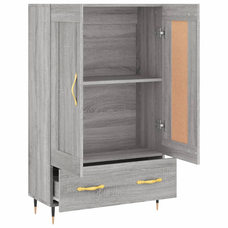 vidaXL szürke sonoma szerelt fa magasszekrény 69,5 x 31 x 115 cm