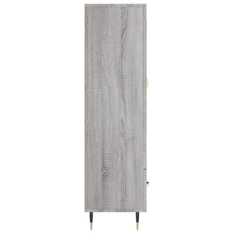 vidaXL szürke sonoma szerelt fa magasszekrény 69,5 x 31 x 115 cm
