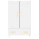 vidaXL fehér szerelt fa magasszekrény 69,5 x 31 x 115 cm